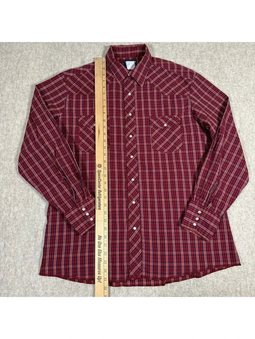 Vintage Wrangler Shirt Men’s XL? Red Southwestern Pearl Snap Cowboy Western